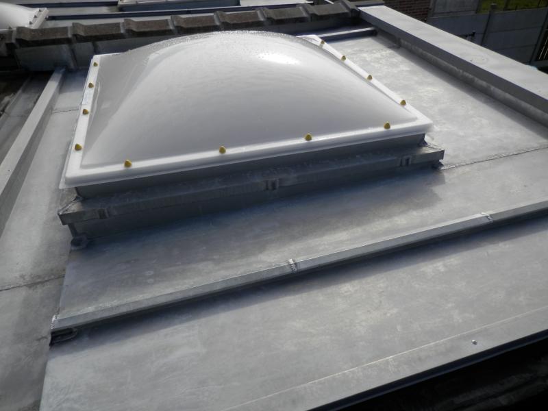 réalisation de plate forme en zinc à Neuville en Ferrain (59)